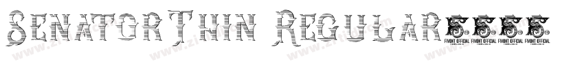 SenatorThin Regular字体转换